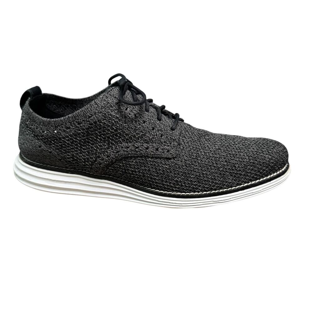 Cole Haan OriginalGrand Shoes Mens‎ 9.5 Gray Knit Oxford Sneaker Comfort C29732
